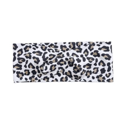 Čelenka bez mašle - LEOPARD - tenký úplet