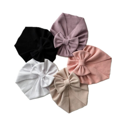 Turban wafle s mašľou