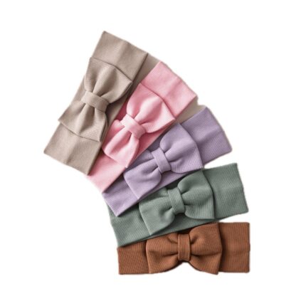 Čelenka s mašľou - rebrovaný úplet | Slovenská výroba